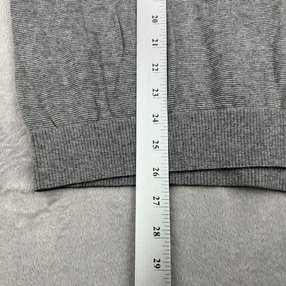 Bonobos Crewneck Sweater Mens Large Gray Slim Fit Knit Pullover Soft Long Sleeve - Picture 9 of 10